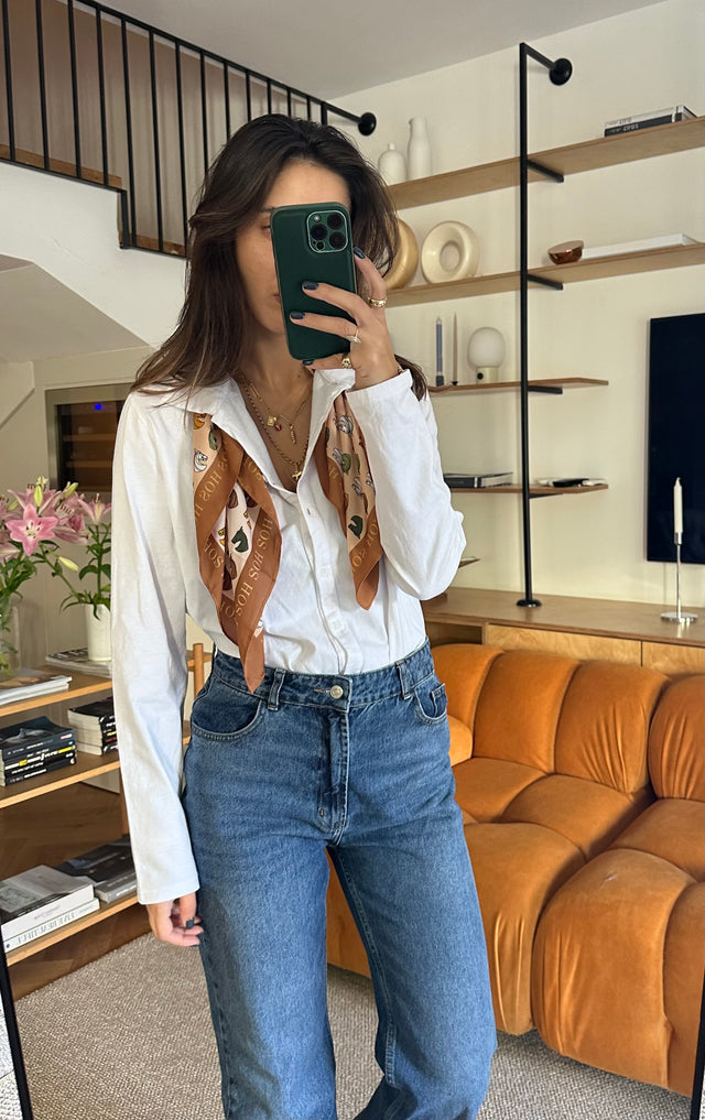 washed cotton cardigan
