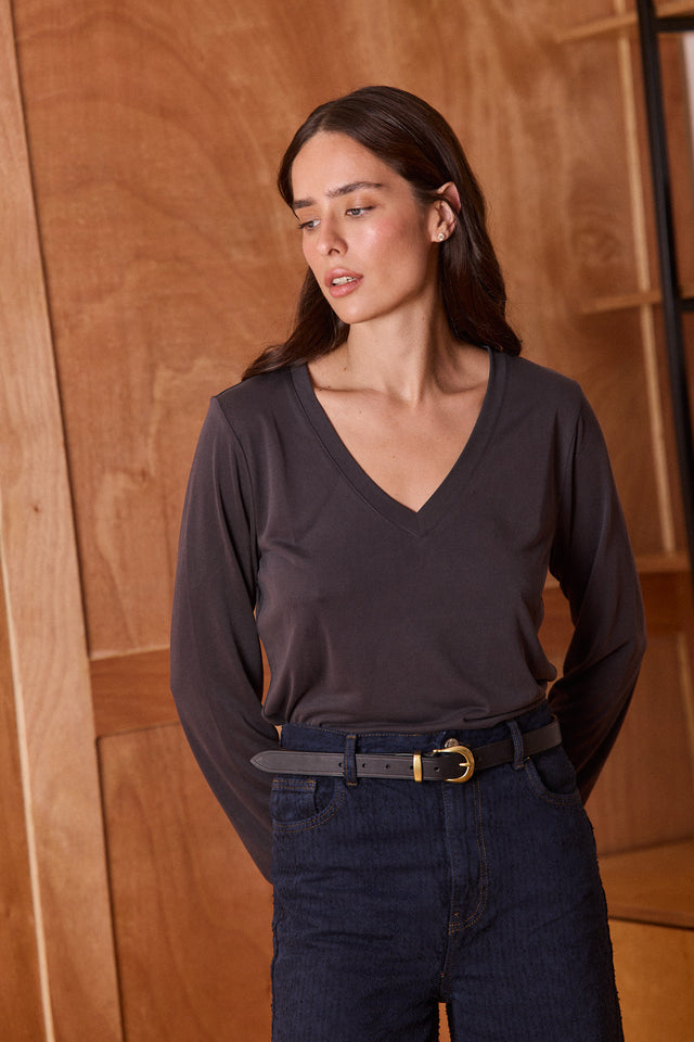 Modal Top V Neck