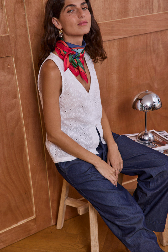 Cotton Bloom Vest