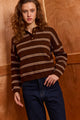Striped Polo Sweater