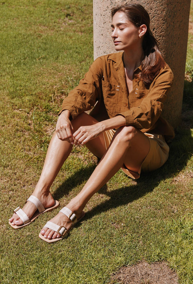 Artemis Croco Sandals
