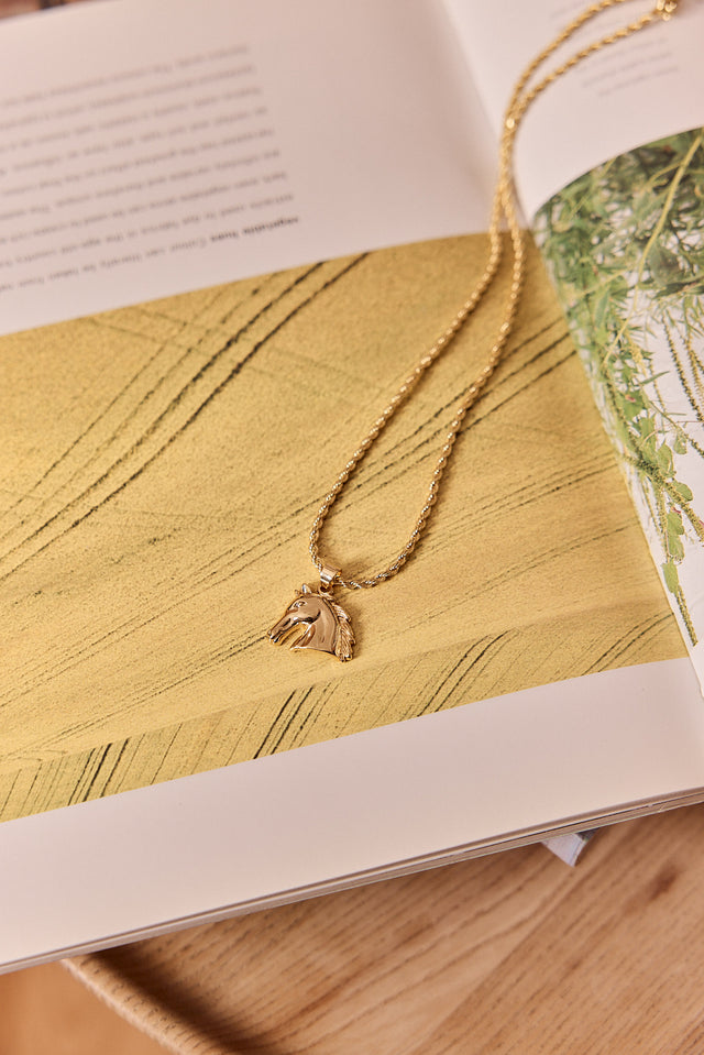 HOS Horse Gold Necklace