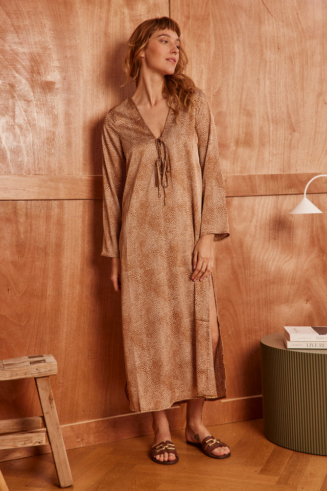 Sophia brown haze dress