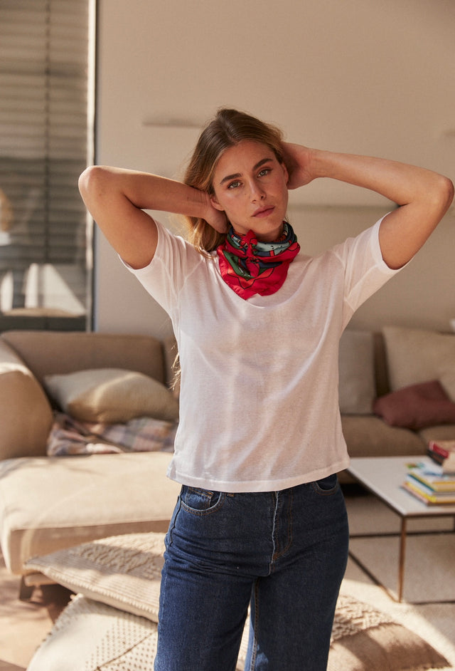 HOS in the woods satin scarf