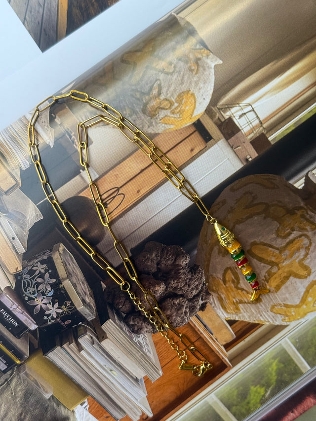 Leonardo fish necklace