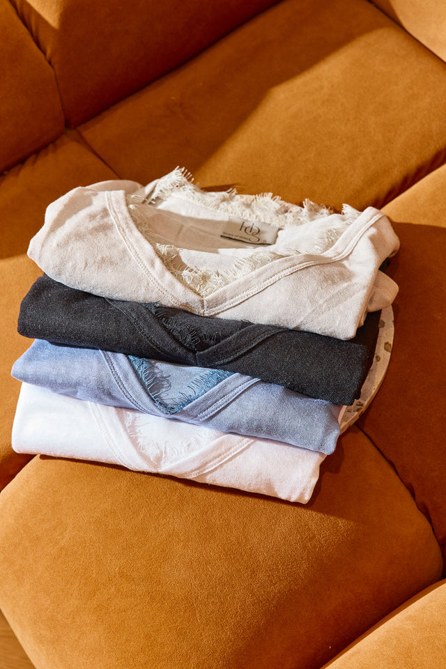 The Essential Lace Top - V Neck