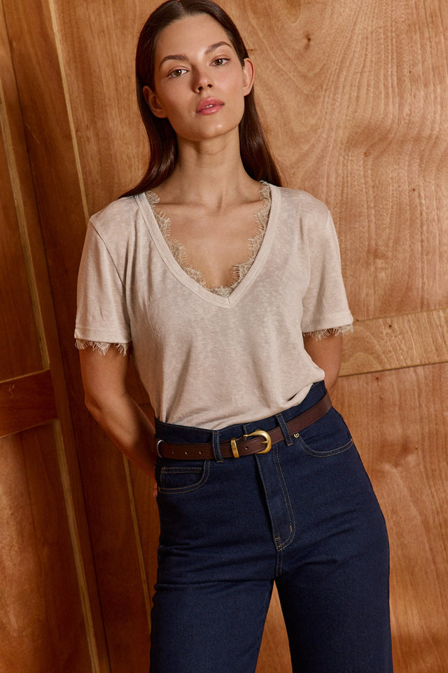 The Essential Lace Top - V Neck