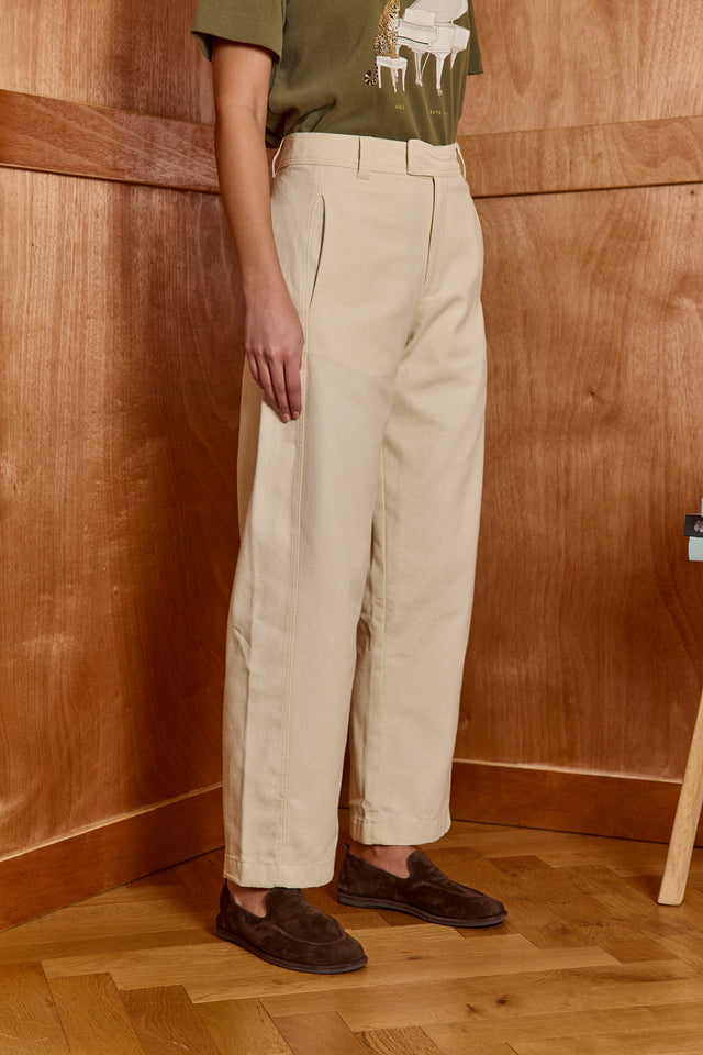 HOS Canvas Barrel Trousers