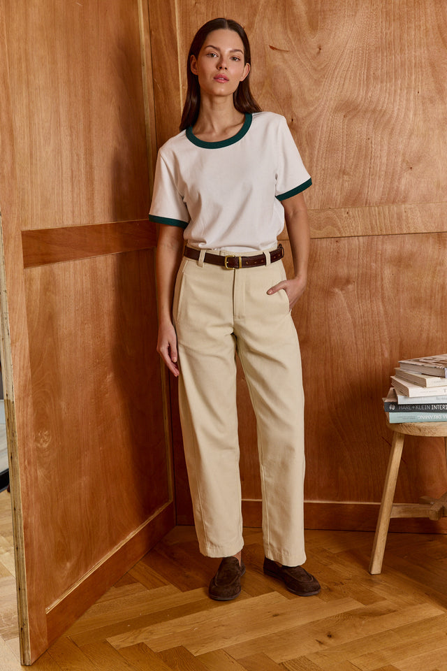 HOS Canvas Barrel Trousers