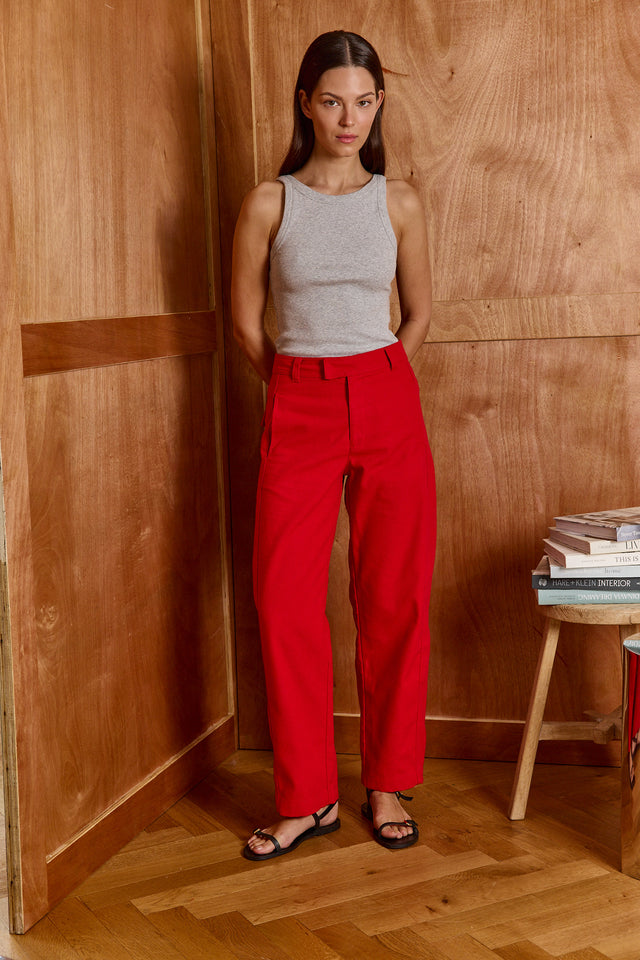 HOS Canvas Barrel Trousers