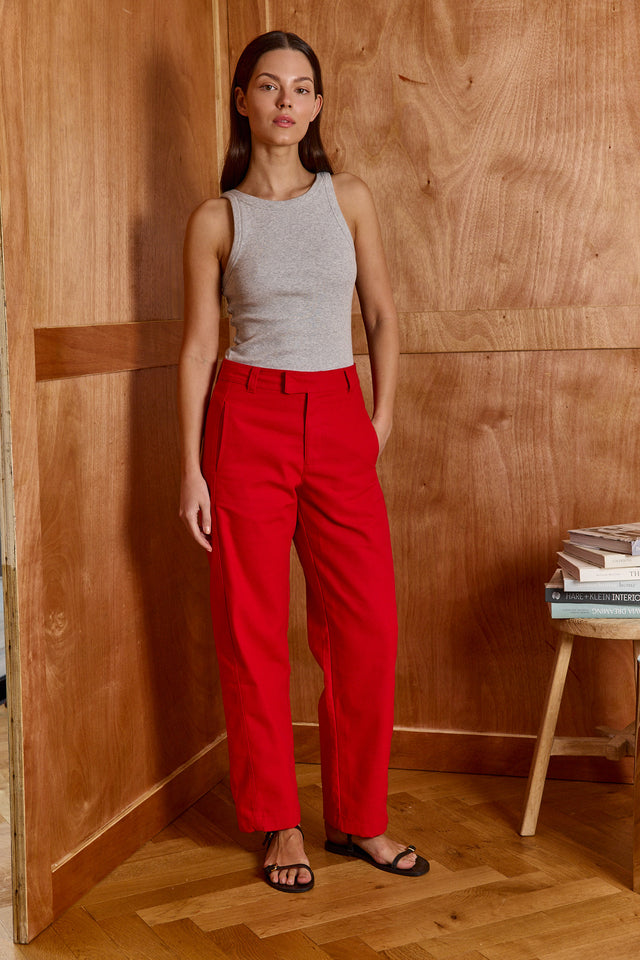 HOS Canvas Barrel Trousers