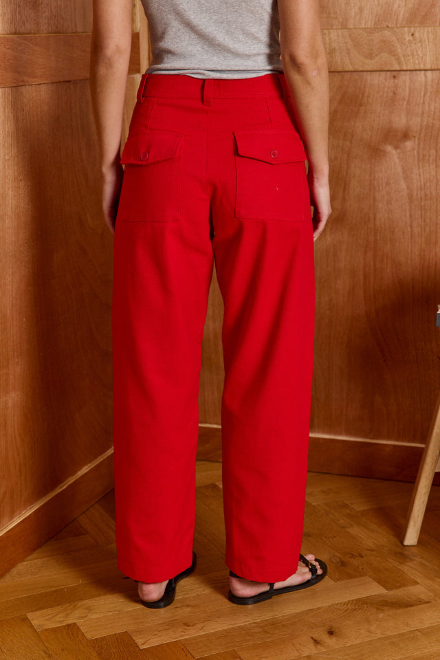 HOS Canvas Barrel Trousers