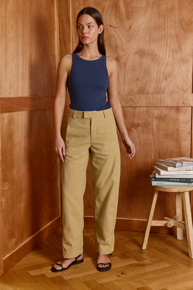 HOS Canvas Barrel Trousers