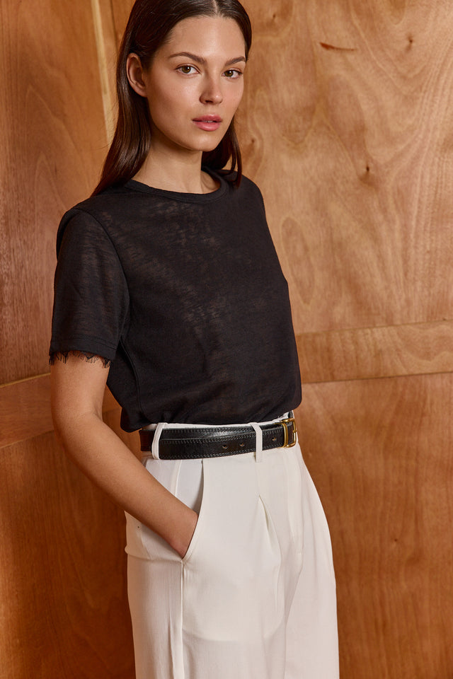 The Essential Lace Top - Crew Neck