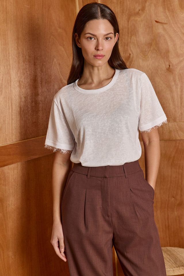 The Essential Lace Top - Crew Neck