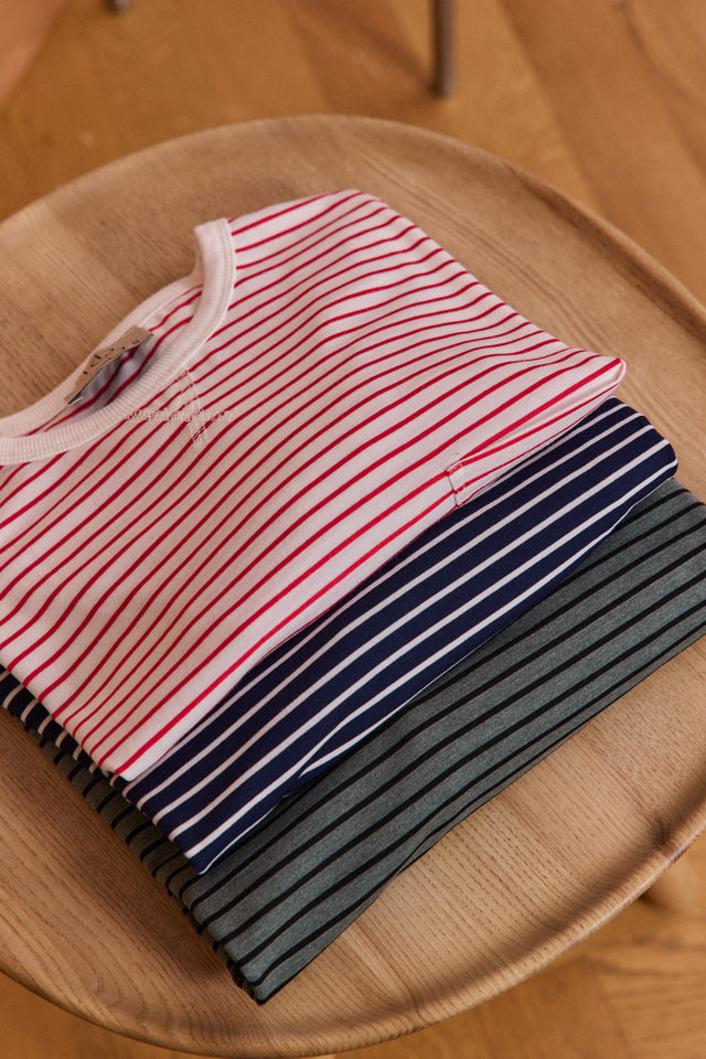 The Fine Striped - Crew Neck