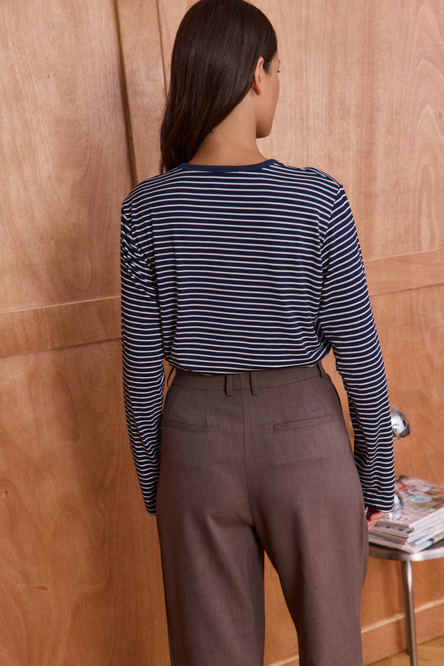 The Fine Striped - Crew Neck