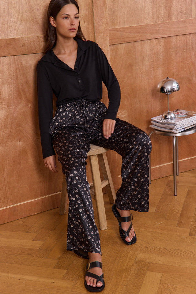 The Cherry Satin Trousers