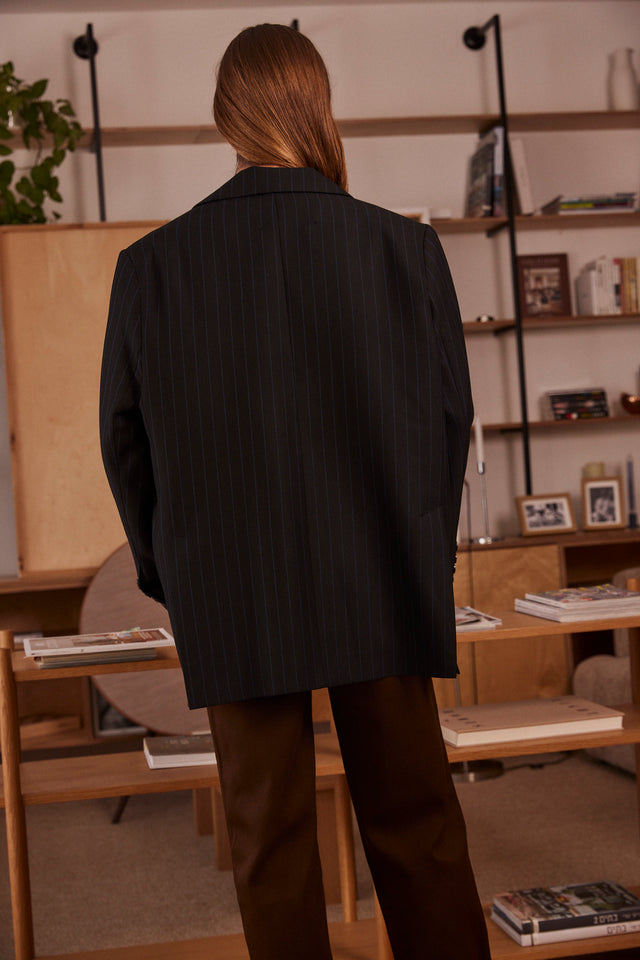 Striped Alexander Blazer