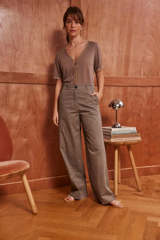 HOS paper-bag trousers