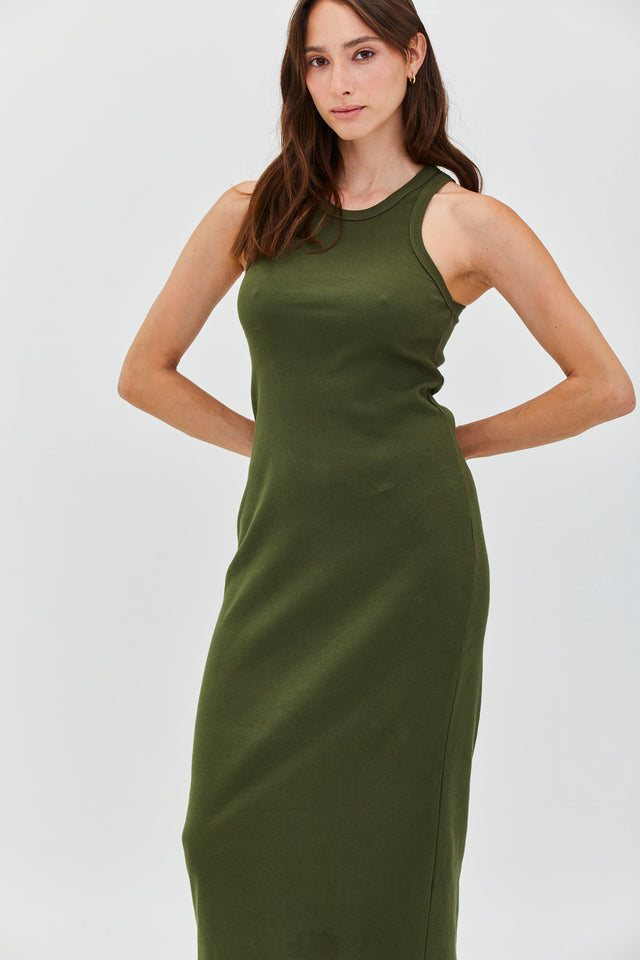 Cotton Rib Classic Dress