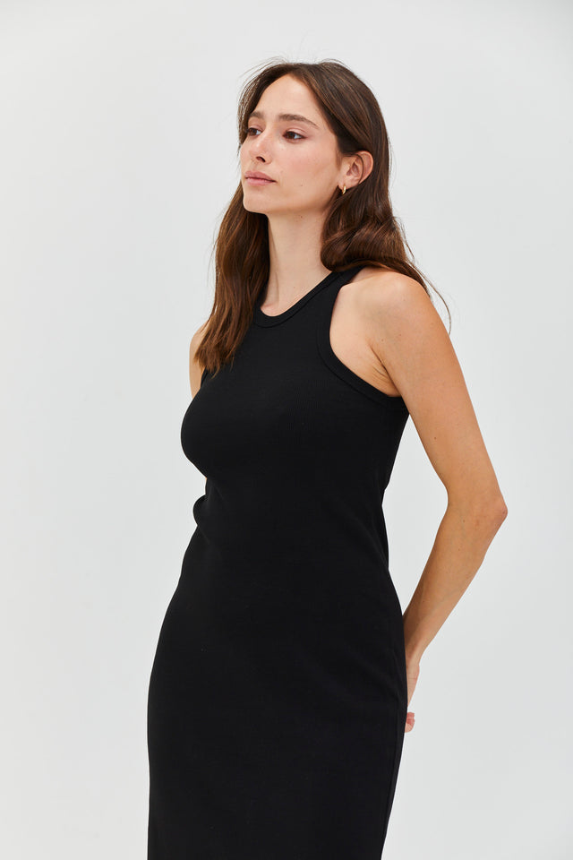 Cotton Rib Classic Dress