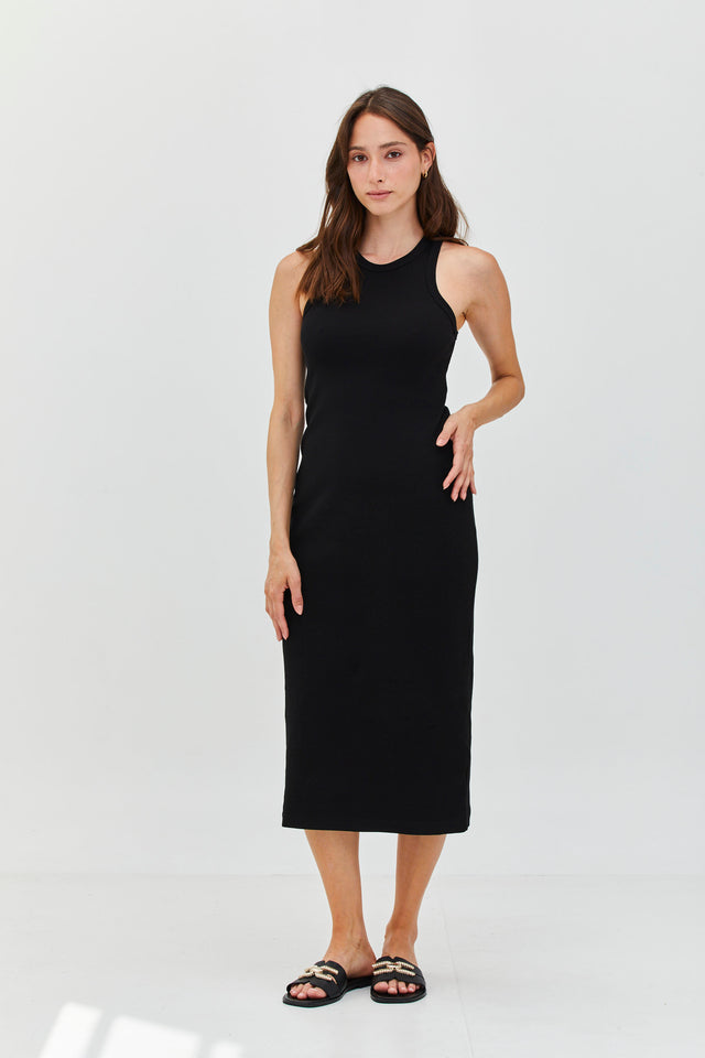 Cotton Rib Classic Dress