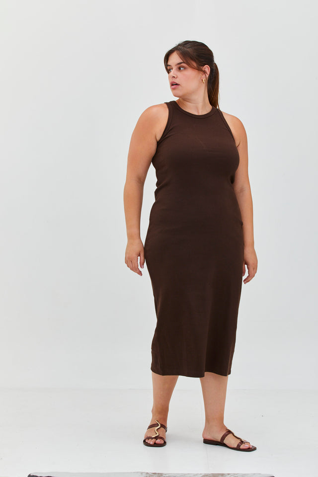 Cotton Rib Classic Dress