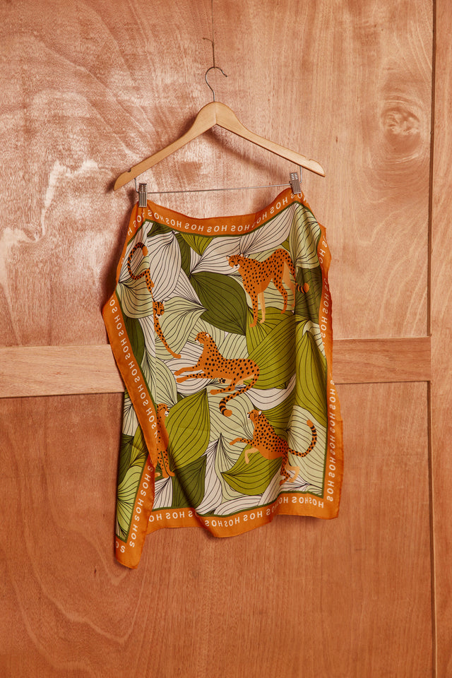 HOS Jungle Satin Scarf