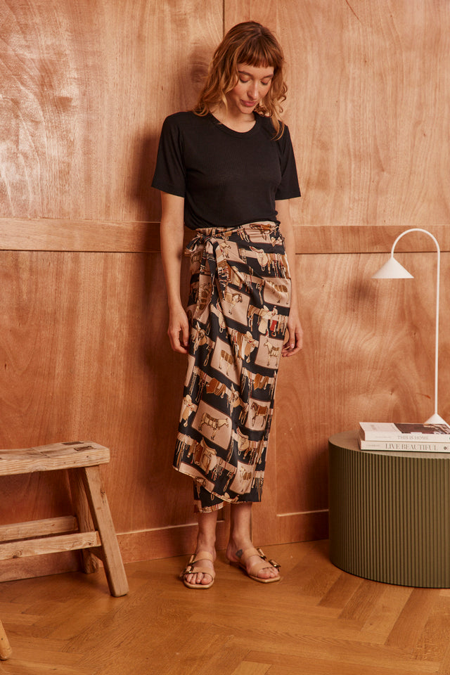 The Horses Wrap Skirt