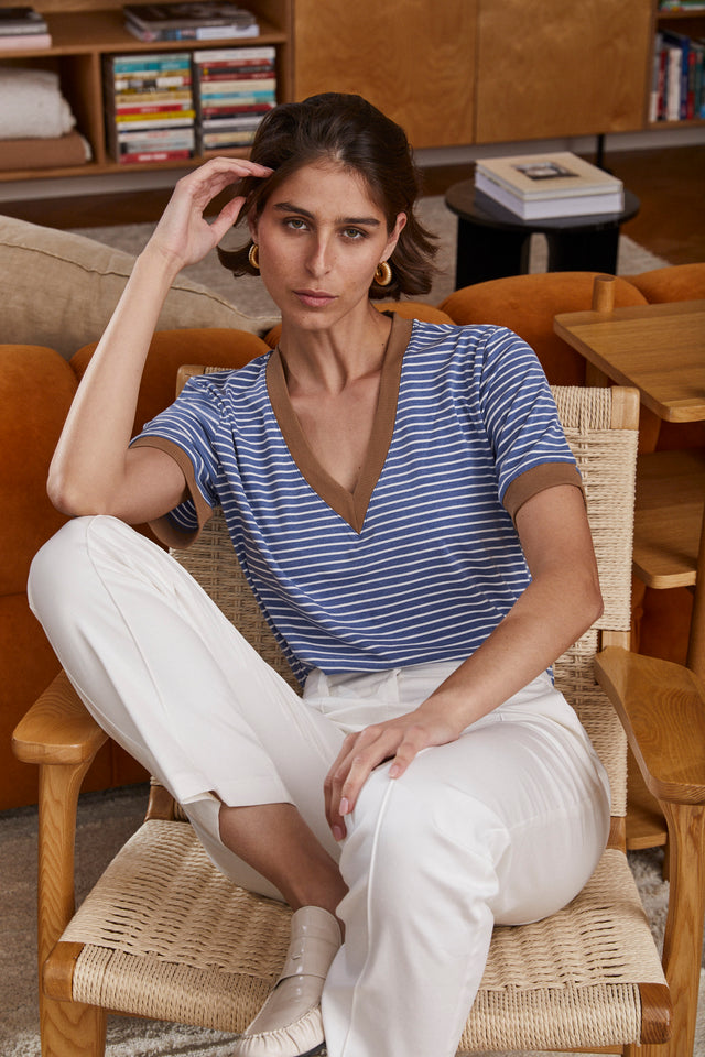 Not The Average Stripes - V Neck