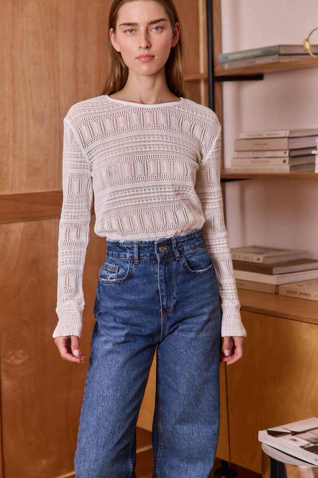 HOS Holiday Crochet Blouse