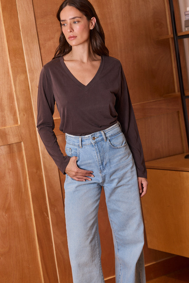 Modal Top V Neck