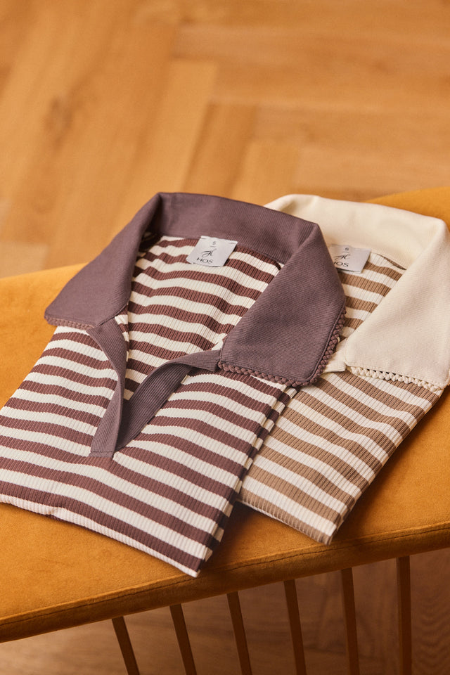 Soft Knit Polo Top