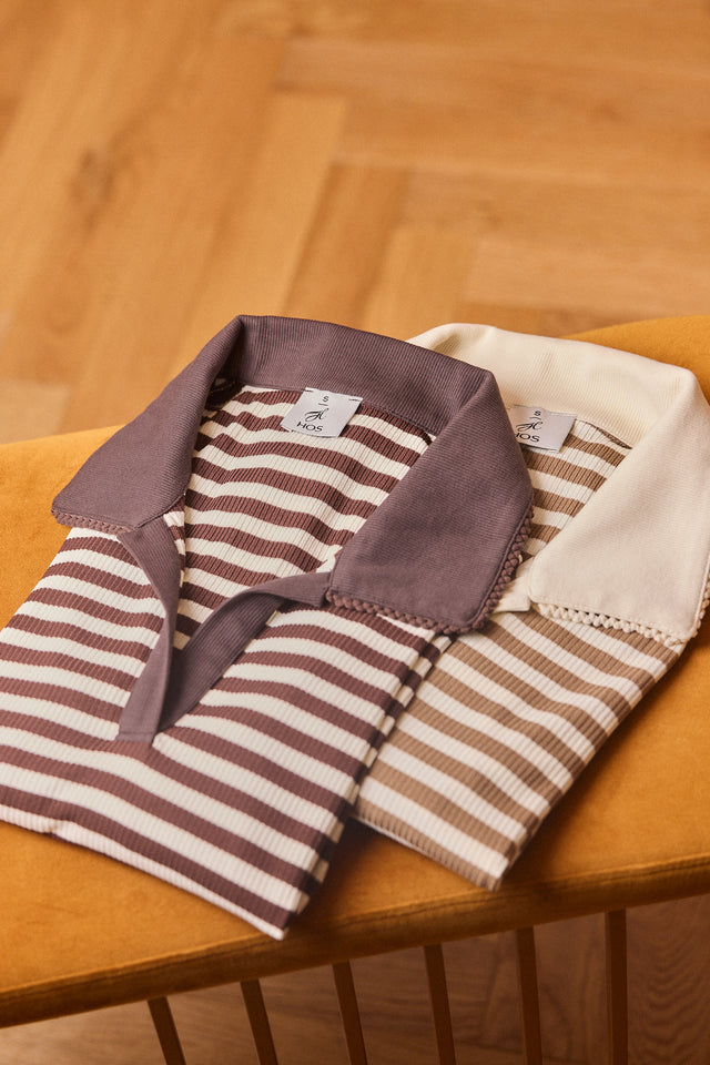 Soft Knit Polo Top