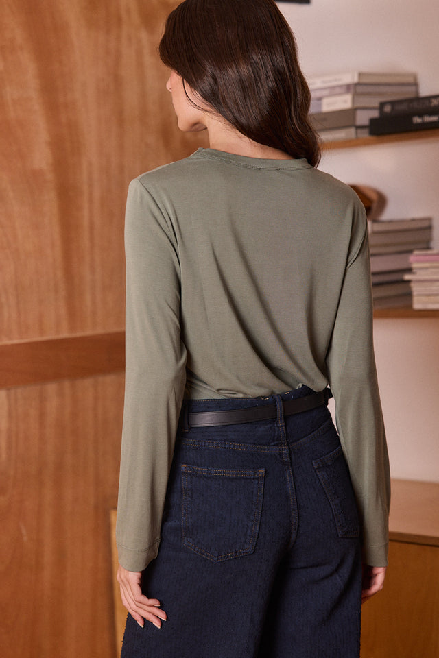 Modal Top Crew Neck