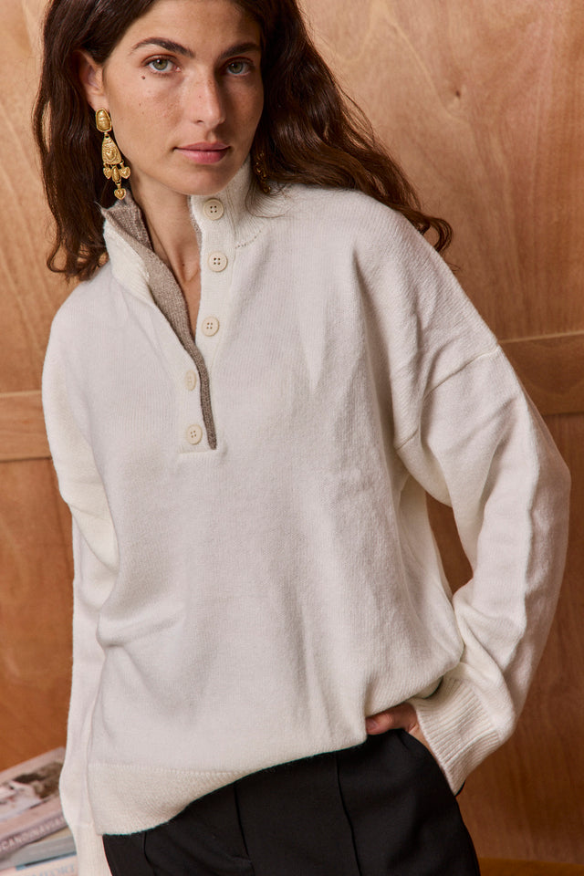 The Double Polo Sweater