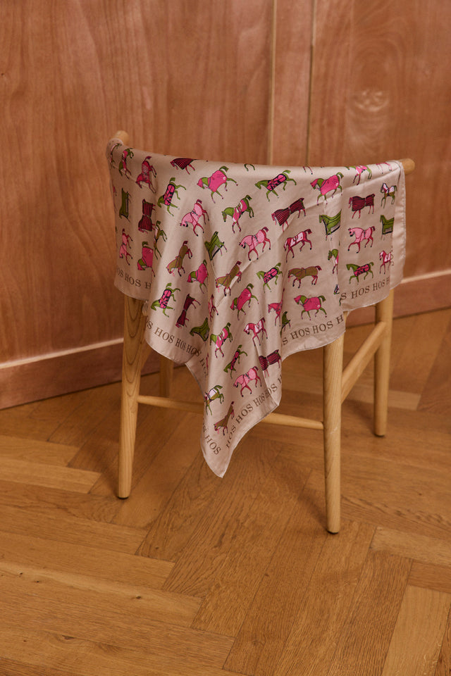 Hos Horses Satin Scarf