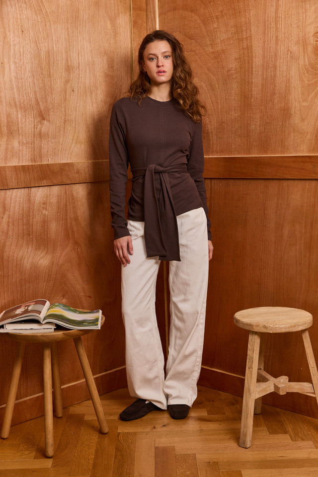 Tie-Fit Heavy Cotton Top