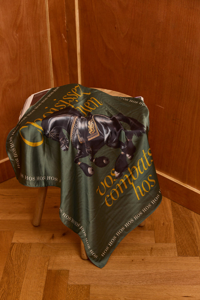 Royal Horse Satin Scarf