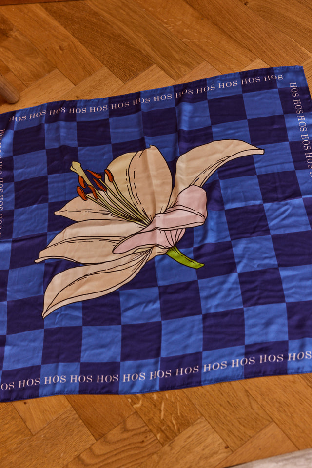 Flower House Satin Scarf