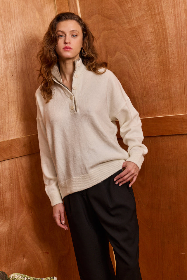 The Double Polo Sweater