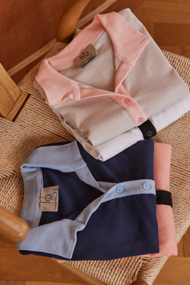 Cotton Duet Polo Top