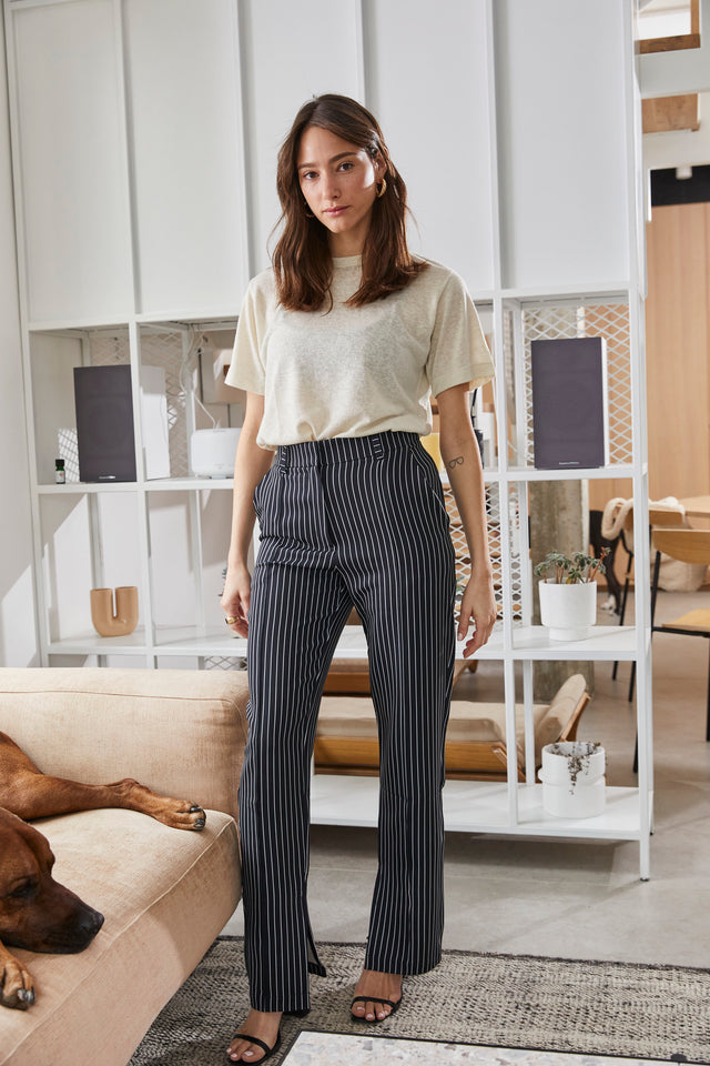 Laurent Striped Trousers