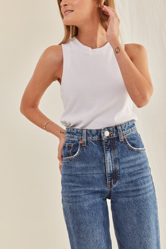 The Fine Rib Tank Top