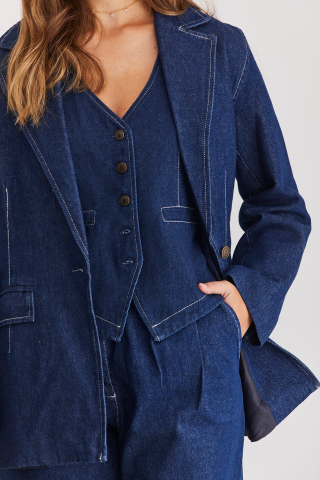 The Miller Denim Blazer