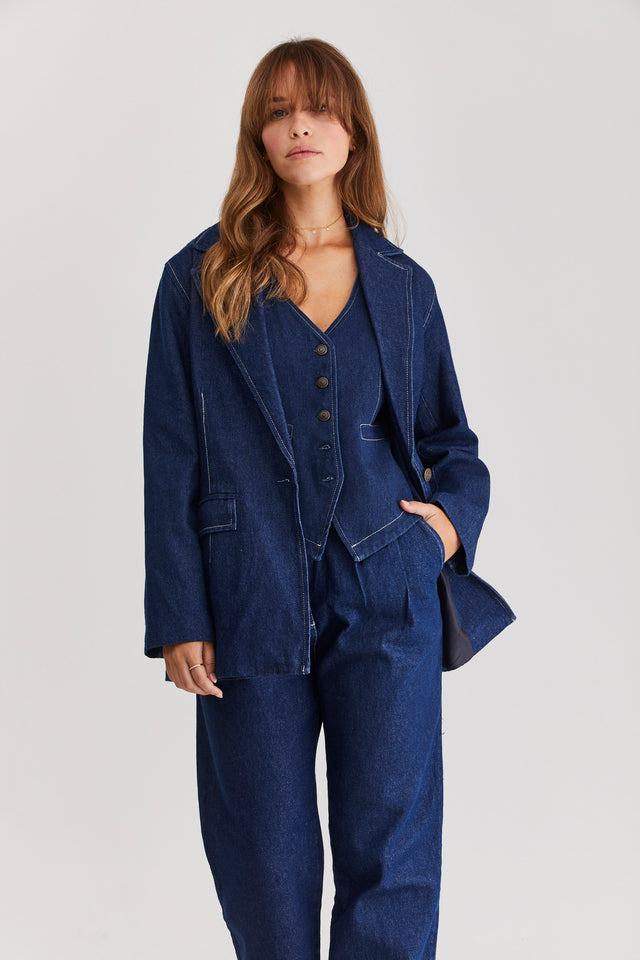 The Miller Denim Blazer