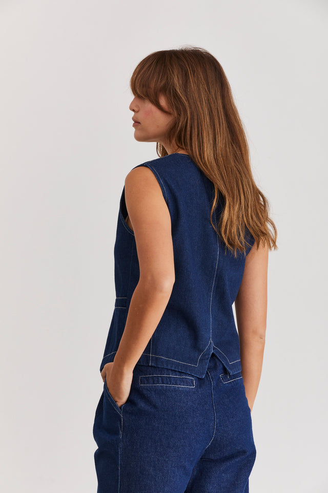HOS Dark Denim Vest