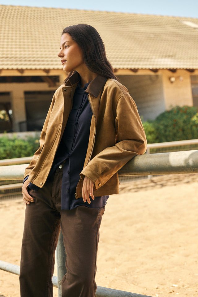 Stevie Vegan Suede Jacket