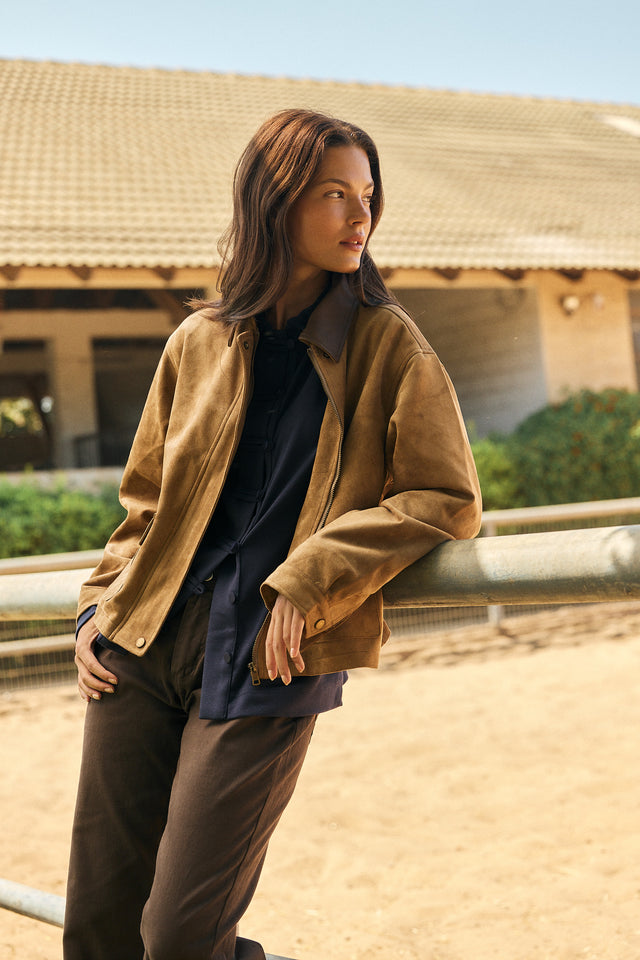 Stevie Vegan Suede Jacket